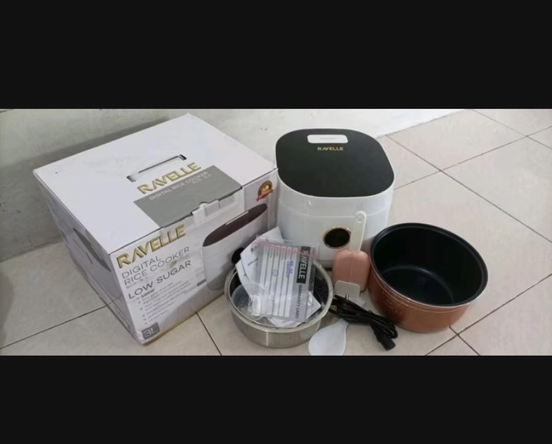 Product image Rizki Electronics - RAVELLE RICE COOKER LOW CARBO 3 L 3 L CERAMIC