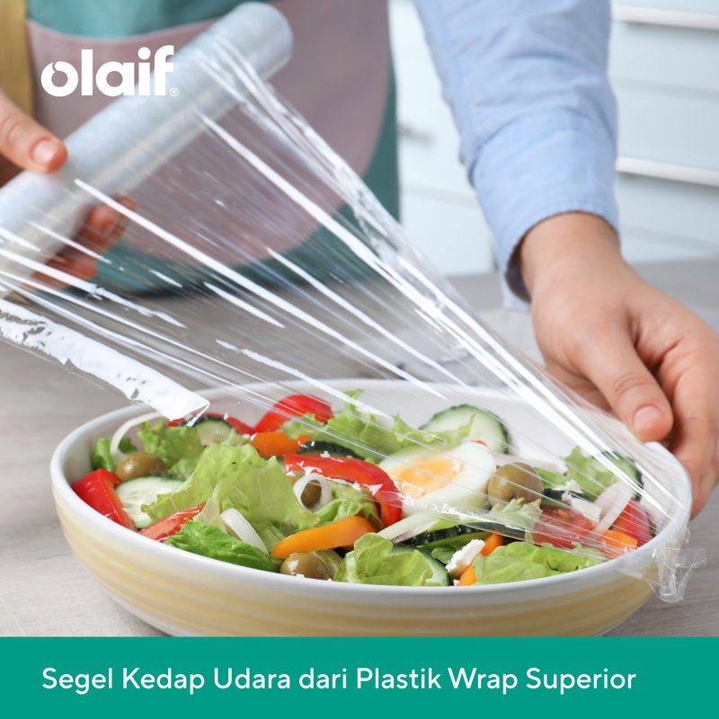 Product image Olaif Extra-Strong Cling Wrap (30cm x 30m x 10mic) - Plastic Food Wrap / Pembungkus Makanan / Plasti Kemasan Box