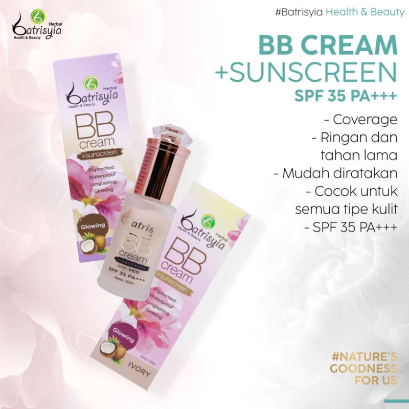 Product image Batrisyia - BB Cream Sunscreen with VCO & SPF 35+++ 30gr Ivory