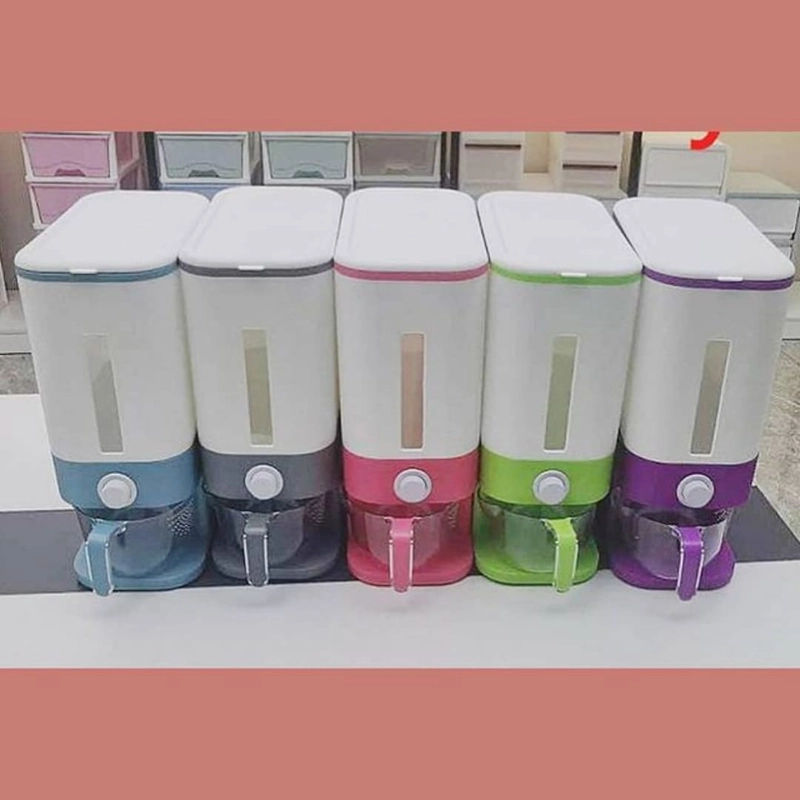 Product image Fafa Store 20 - Dispenser Tempat Penyimpanan Beras 12 Liter Dispenser Beras 12L Abu