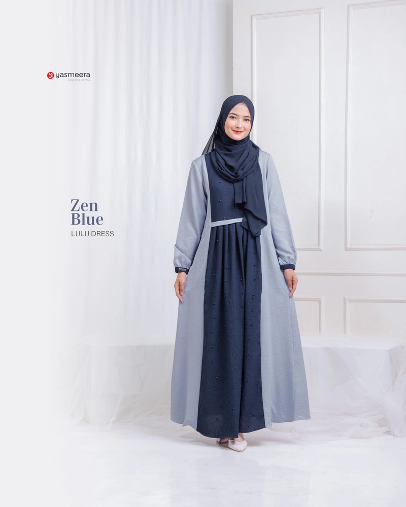 Product image Yasmeera Official - Gamis Lulu L ZEN BLUE