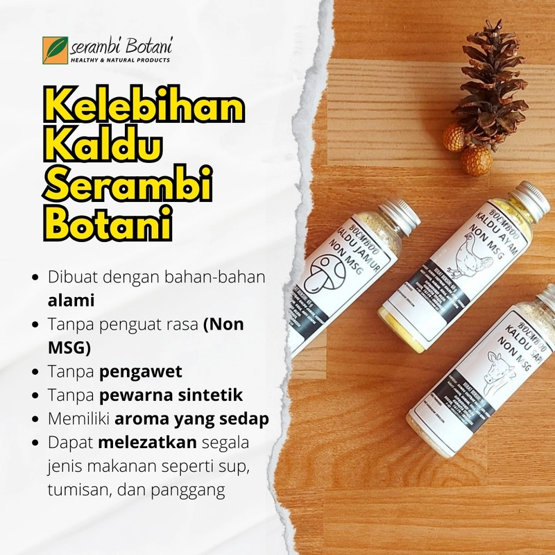 Product image SERAMBI BOTANI - Kaldu Ayam Non MSG Bumbu Penyedap Rasa 60gr Kaldu Ayam