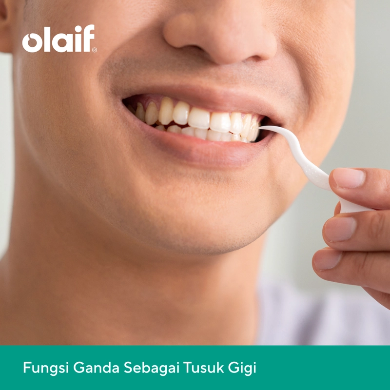 Product image Olaif Ultra Floss Toothpick - Tusuk Gigi Floss - 50pcs 50 Pcs Putih