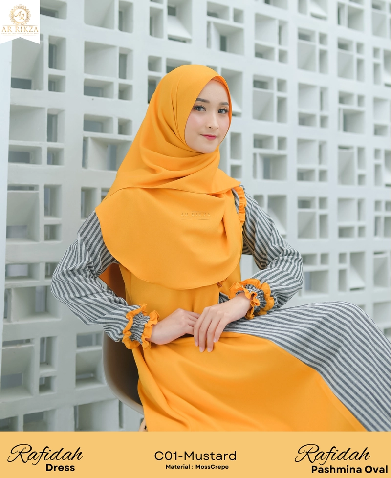 Product image Arrikza - RAFIDAH DRESS BY ARRIKZA XS C01-MUSTARD
