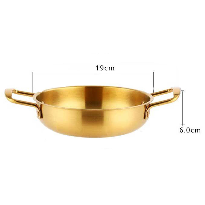 Product image RUMAH RAYA - (PO) Panci Masak Korean Stainless Steel - KC0408 - Gold 19cm Gold