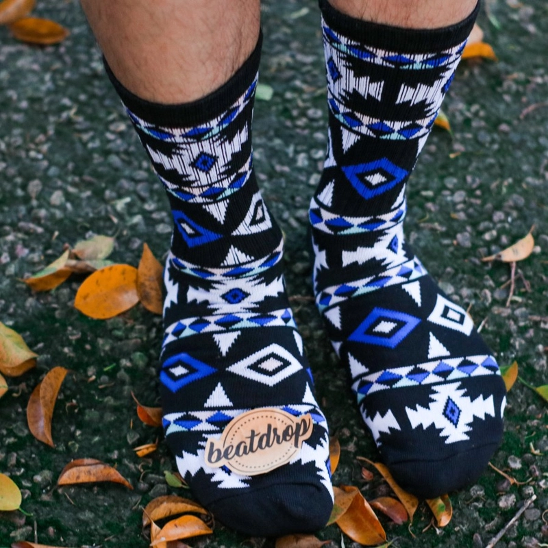 Product image Kaos Kaki Oldschool Kasual Motif Tribal Panjang Sebetis Tebal Untuk Pria Wanita Dewasa semua ukuran DRP 001