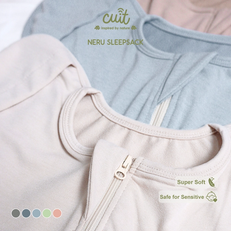 Product image Kintakun Baby - [WARNA BARU] Kantong Tidur Bayi Bedong Bayi Instan Lengan Flexible Neru 0 - 6 Bulan 0-6 Bulan Cookie Grey