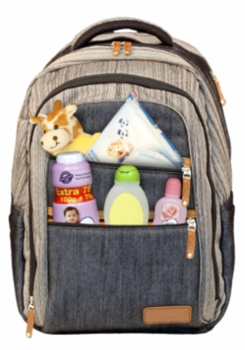 Product image SNOBBY BABY - SBP2617 TAS RANSEL PRIA SUPREME BACKPACK Tas Besar Abu Gelap