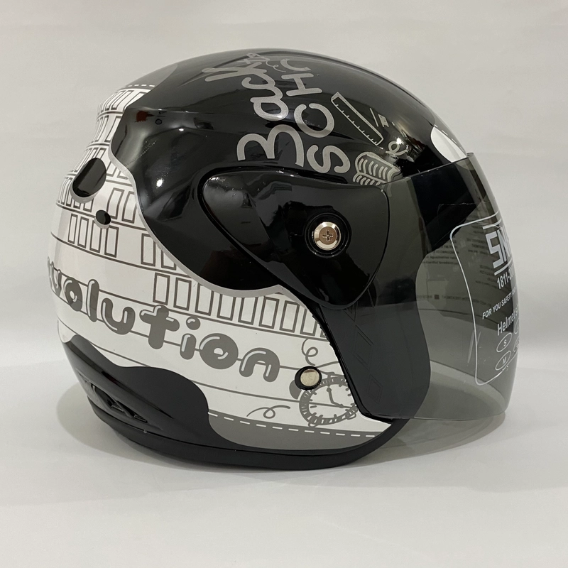 Product image Helm Nuvo Revolution Note Hitam Glossy - Helm SNI - Helm Dewasa L Nuvo Note Hitam Glossy