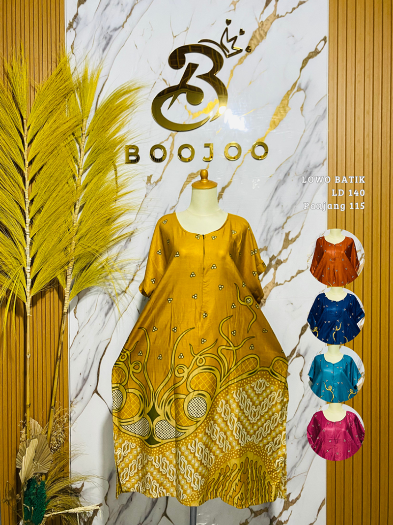 Product image Boojoo-Paket 3 PCS Daster Batik Motif Baru Jumbo LD 140 Busui Friendly All Size <100kg Paket 3Pcs Random