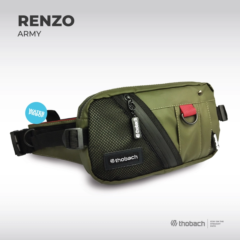 Product image Thobach official - THOBACH Waistbag Anti Air Waterproof RENZO 200 gr Army