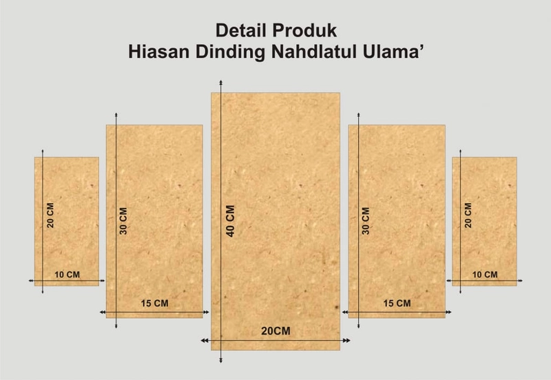 Product image Dekorasi Hiasan Dinding Qs Ar-rahman Fabiayyi Aalla Irabbikuma Tukadziban 70X40 PUTIH-KL48