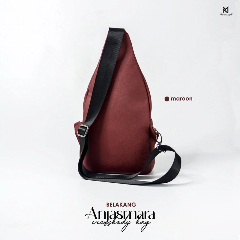 Product image Fashopid - MOONZAYA TAS SELEMPANG PRIA ANJASMARA CROSSBODY BAG ALL MAROON