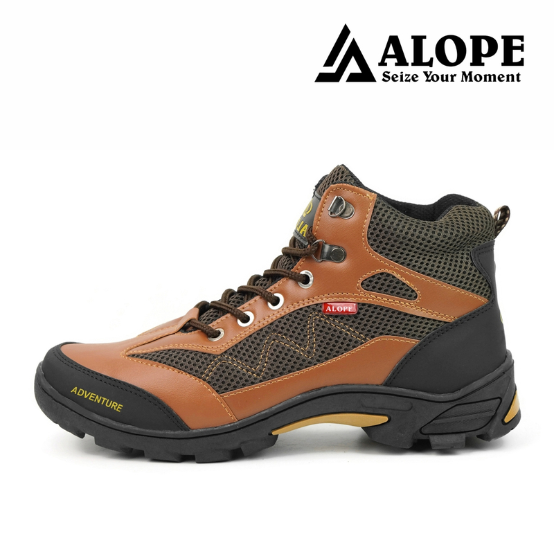 Product image ALOPE OFFICIAL - BUY 1 GET 1 SEPATU ALOPE F 07 SEPATU OUTDOOR HIGH 39 TAN