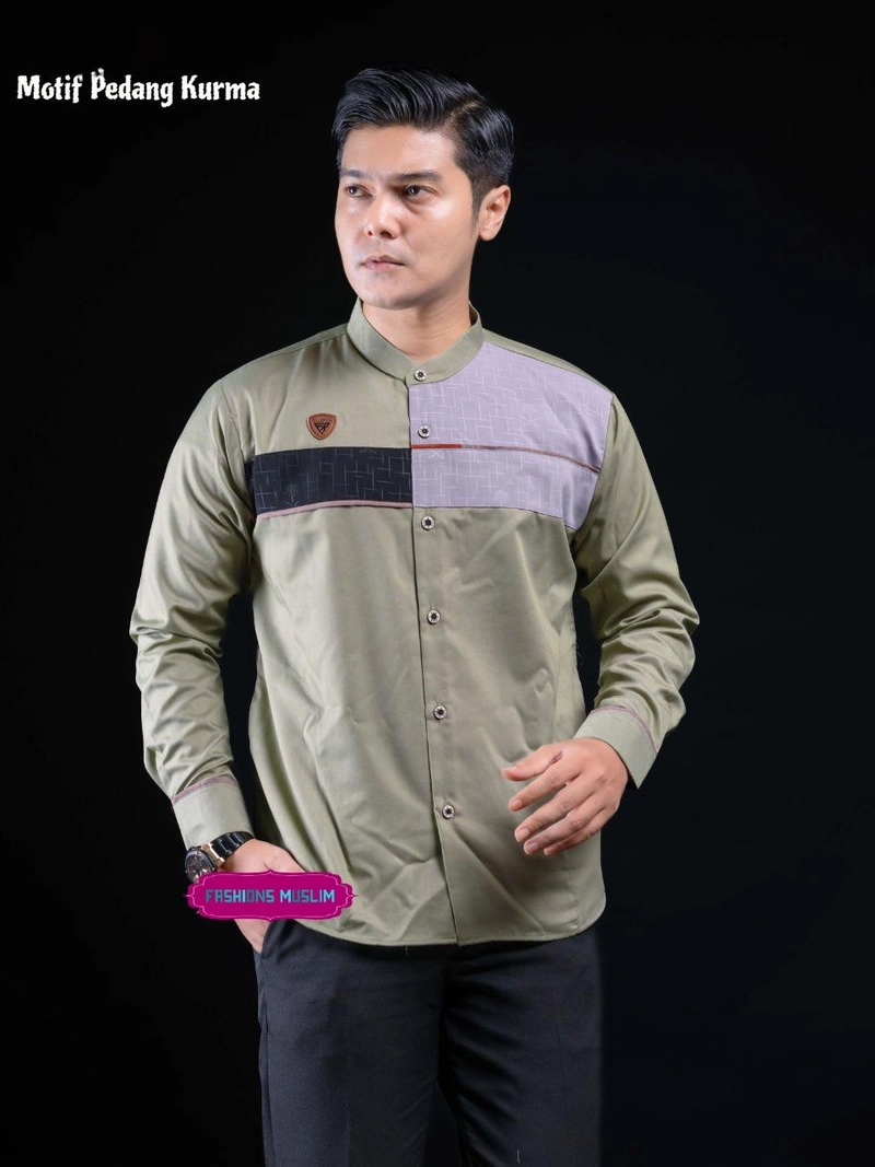 Product image Kois Batik - Baju koko pria dewasa terbaru motif bagus M Koko bagus sage