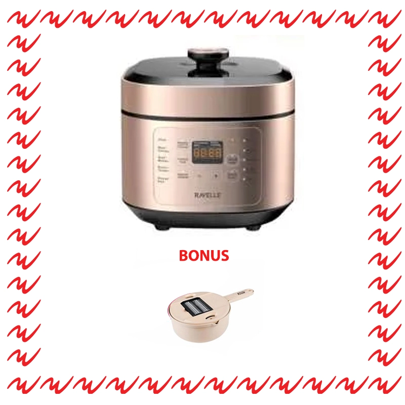 Product image UTAMAMEGA - Pressure Cooker Ravelle 5L Bonus Bolde Super Cut Kapasitas 5L