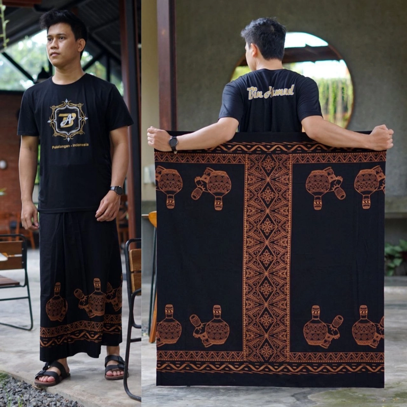 Product image Kois Batik - SARUNG SANTRI DEWASA JULP Sarung Dewasa Hitam