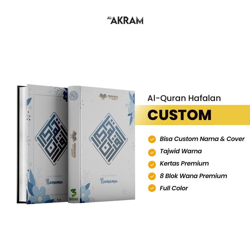 Product image Al Akram Tangerang - AL-AKRAM Mushaf Hafazan 8 Blok Warna A5 A5 White Kufi