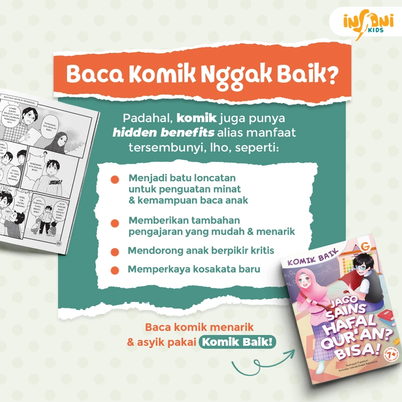 Product image Gema Insani - KOMIK BAIK JAGO SAINS HAFAL QURAN BISA 14 x 20 cm SC