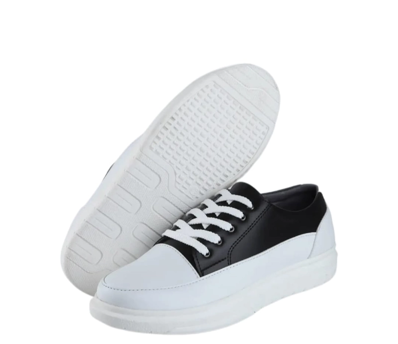Product image AYESHA ALZ 9104 Black White Sepatu Sneakers Wanita Korea Kekinian 36 Black White