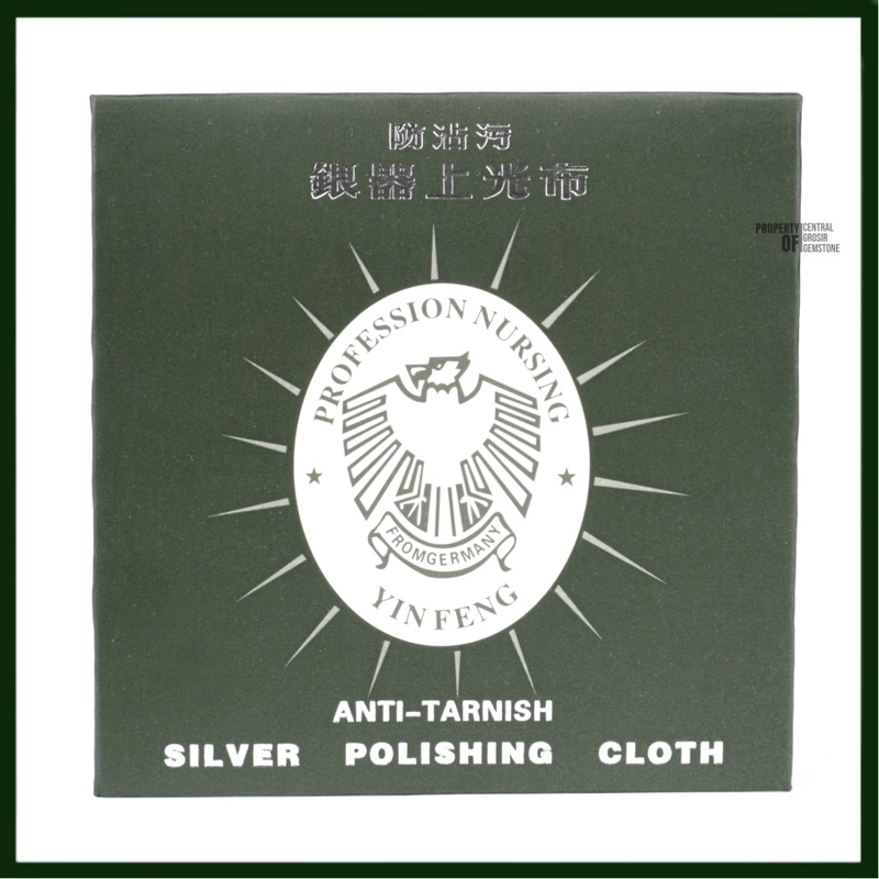 Product image CENTRAL GROSIR GEMSTONE - Silver Polishing Cloth Jewelry Pembersih Perhiasan Cincin Batu Permata Kecil Biru