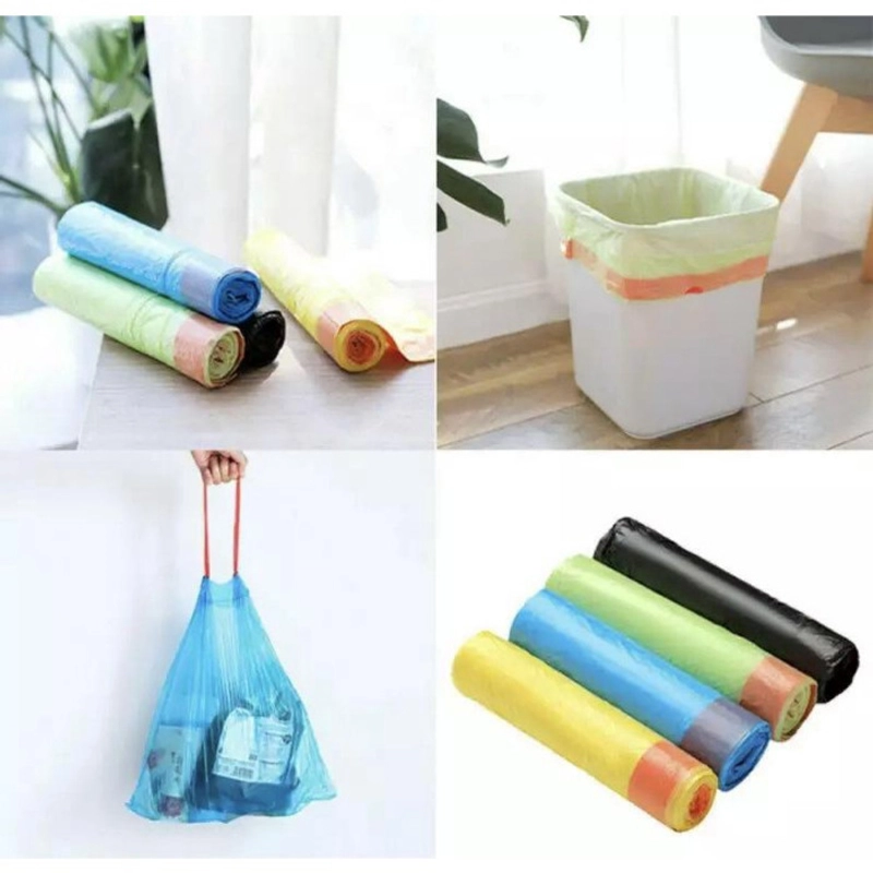 Product image KAMJE Kantong Plastik Tempat Sampah Besar Roll Dengan Tali Pengikat KMJ076 KMJ076 NON TALI