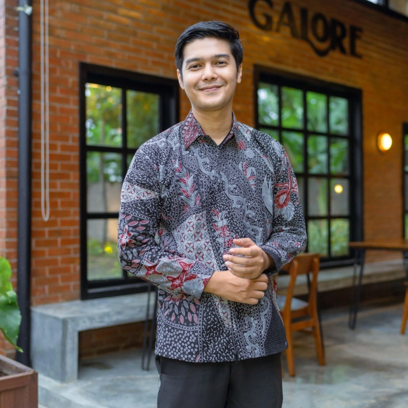 Product image Kois Batik - Baju Atasan Batik pria dan wanita Couplen Kemeja dan tunik M Kemeja