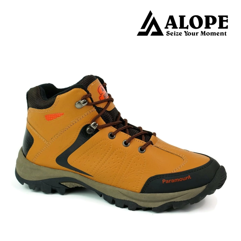 Product image ALOPE OFFICIAL - BUY 1 GET 1 SEPATU ALOPE F 01 SEPATU HIKING OUTDOOR 39 Tan