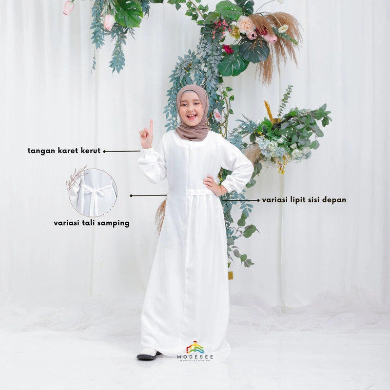 Product image Modesee - Dress Couple Mezza Ibu Anak BW Anak-S Broken White