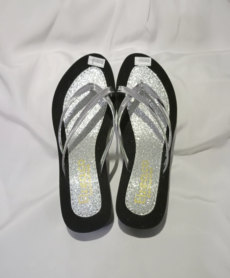 Product image Elzeaco - Sandal Wanita Spon Wedges (M02) 36 SILVER