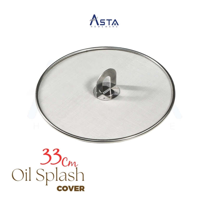 Product image Asta Oil Splatter Stainless Steel Pelindung Percikan Minyak Handle Atas 25 dan 33 cm Size 33cm