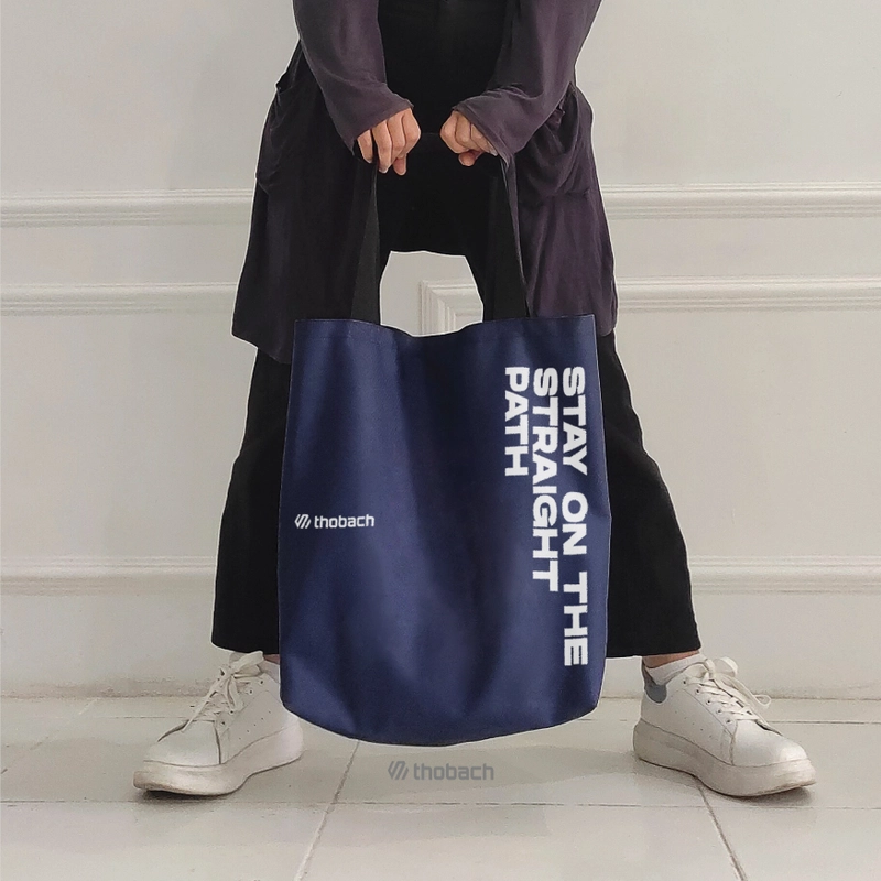 Product image Thobach official - THOBACH Tote Bag Cordura STAY ON THE STRAIGHT PATH Warna Army