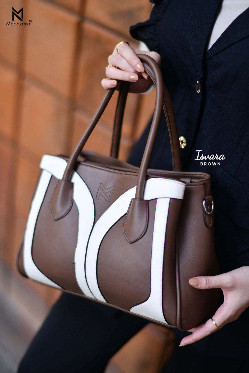 Product image Moonzaya - ISVARA BAG BY MOONZAYA TAS TENTENG WANITA TAS SELEMPANG WANITA ISVARA BROWN
