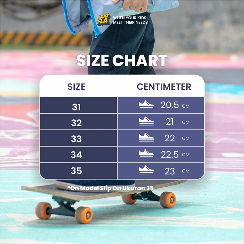Product image Hoofla - Sepatu Slip On 31 Navy