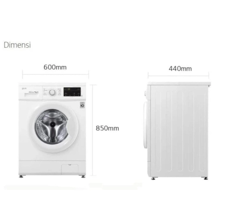 Product image Rizki Electronics - Mesin Cuci LG FM1007N3W 7 KG WHITE
