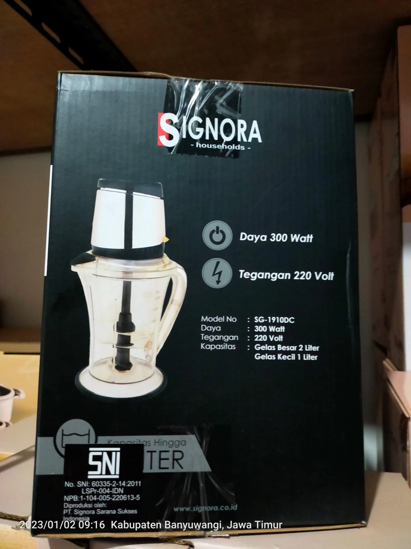Product image Rizki Electronics - DAILY CHOPPER SIGNORA 2 ltr GOLD
