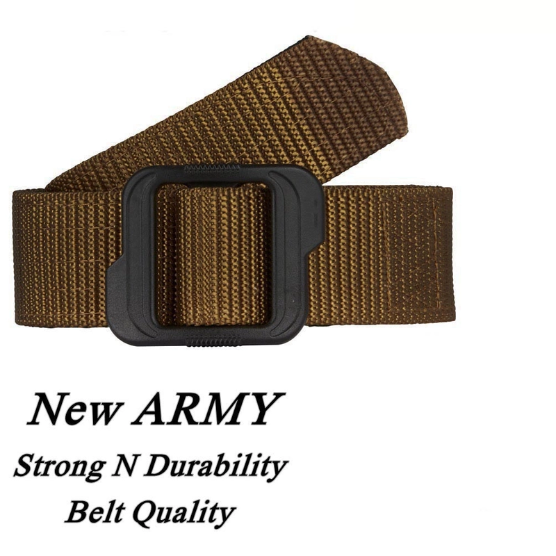 Product image Lanc Fashion - Ikat pinggang Military Pria Army Tactical Nylon Kanvas WARNA COFFEE