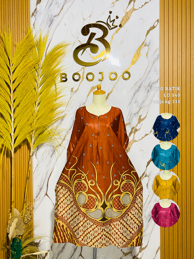 Product image Boojoo-Paket 3 PCS Daster Batik Motif Baru Jumbo LD 140 Busui Friendly All Size <100kg Paket 3Pcs Random