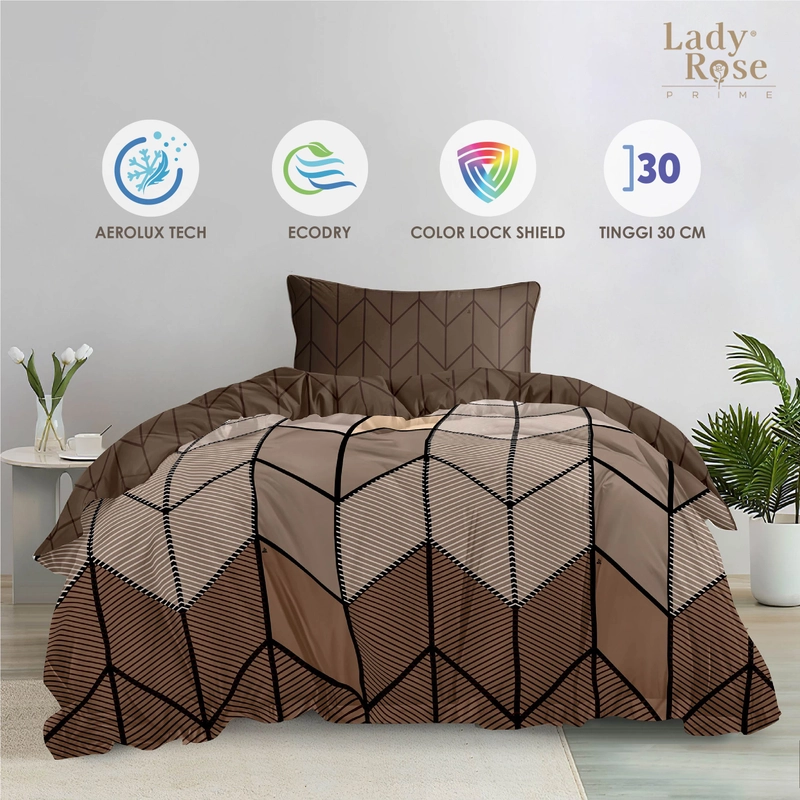 Product image LADY ROSE OFFICIAL - Lady Rose Prime - Bed Cover Set Teja 120x200x30 Single Fitted