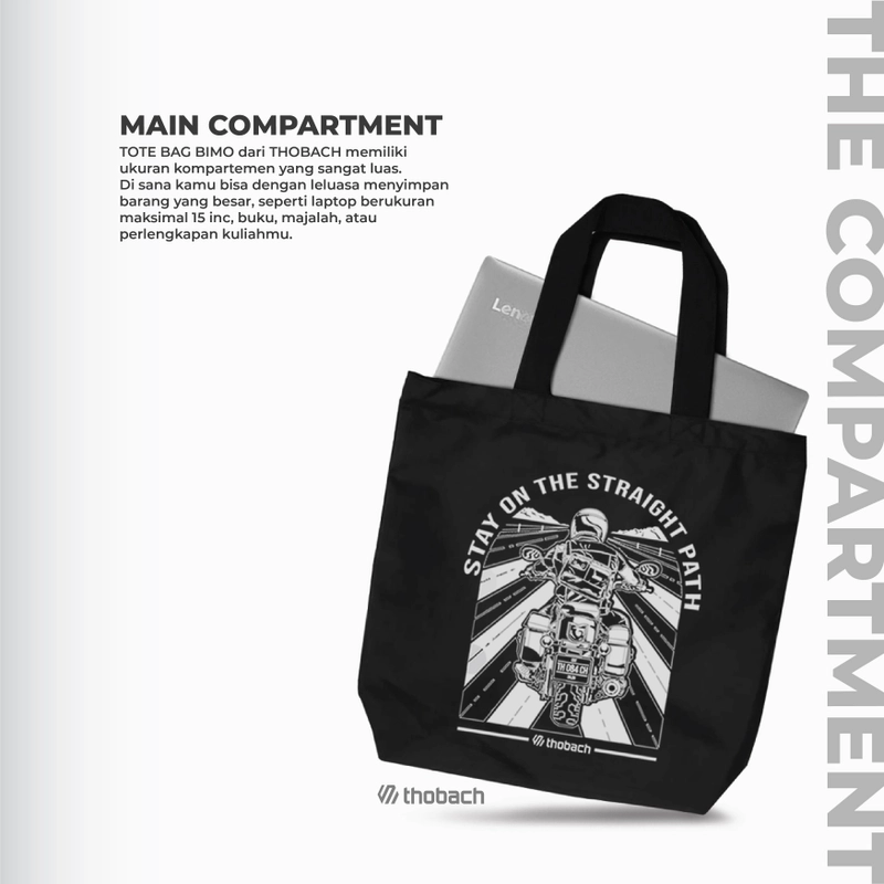 Product image Thobach official - THOBACH Tote Bag Anti Air Waterproof BIKE Warna Black