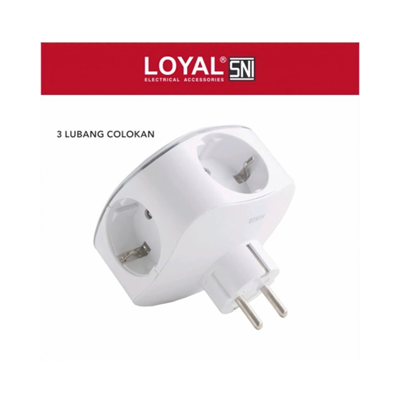 Product image UTAMAMEGA - Loyal LY907 Steker Stop Kontak 3 Lubang + 2 USB + Lampu Indikator Type LY907