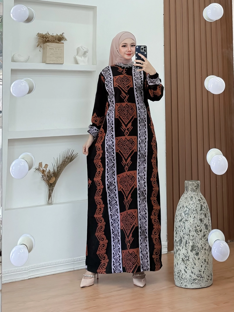 Product image Nauriya Fashion - GAMIS BATIK CAP MATRI ALLSIZE LD 114CM Allsize A