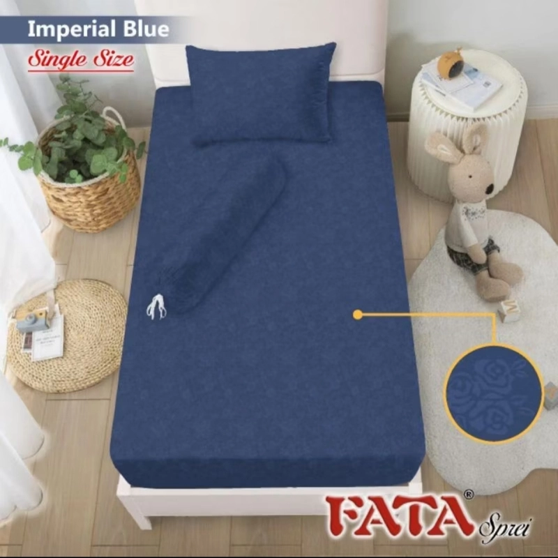 Product image Dylan 19 - Sprei Fata Jaguard Imperial Blue (Imperial Blue, 120x200x20cm, Pcs)