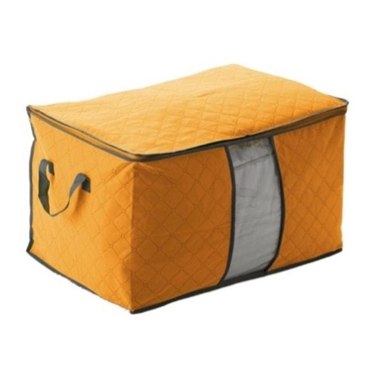 Product image Blooming Deal - Storage Bag Storage Box Organizer Tempat Penyimpanan Baju Pakaian Selimut Bed Cover Serbaguna (STORAGE-BAG) 1 Pcs Oranye