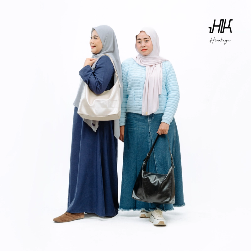 Product image Hirakiya id - Kifa Korean Tote Bag Yuko Synthetic Leather Premium 39x10x27 cm 39x10x27 cm Ivory