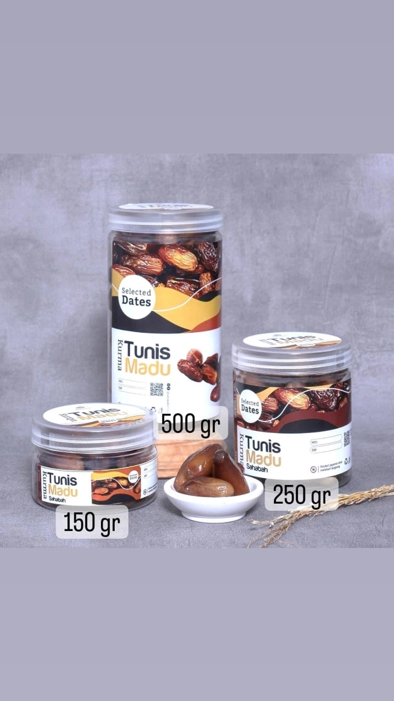 Product image Sahabah Store - Kurma Tunis Madu Sahabah - Kurma Tunis - Kurma Madu - Deglet Nour 150 gr Coklat