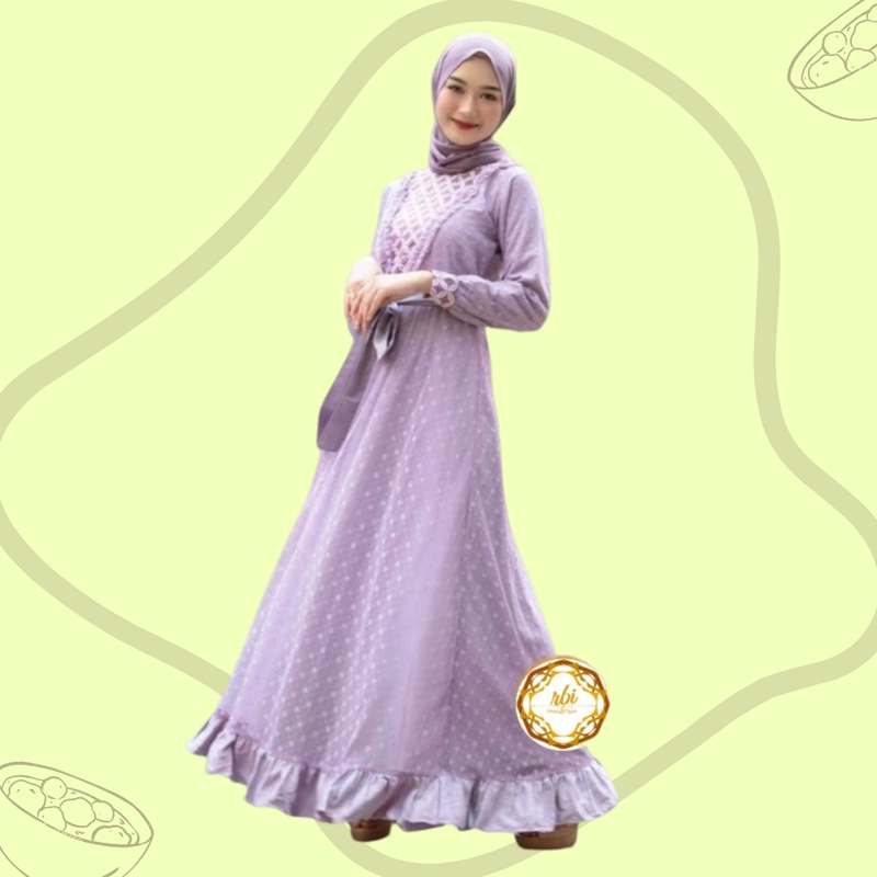 Product image Rambe Batik Indonesia - Batik Couple Set Keluarga Ayuma Lilac Premium Bisa Beli Pisah Hem Anak M Lilac