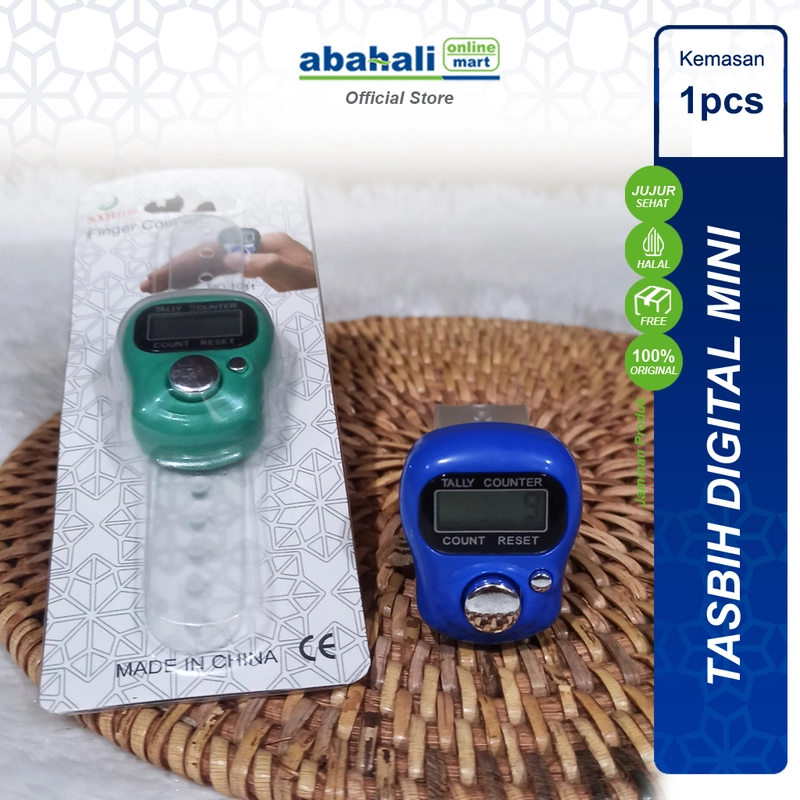 Product image Abahali Mart - Tasbih Digital Untuk Sholat Fitur Counter Hitung Reset Murah Multifungsi 1pcs Random