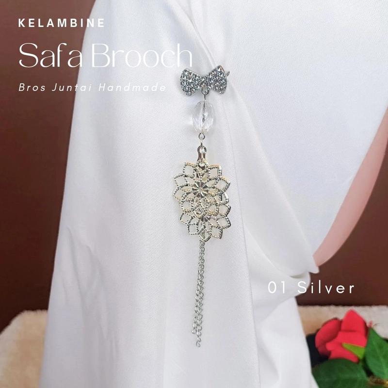 Product image Kelambine - Safa Brooch Bros Juntai Handmade Safa Bros Juntai 01 Silver