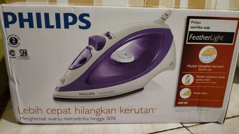 Product image Rizki Electronics - SETRIKA PHILIPS GC 1418/ SETRIKA UAP PHILIPS setrika uap ungu